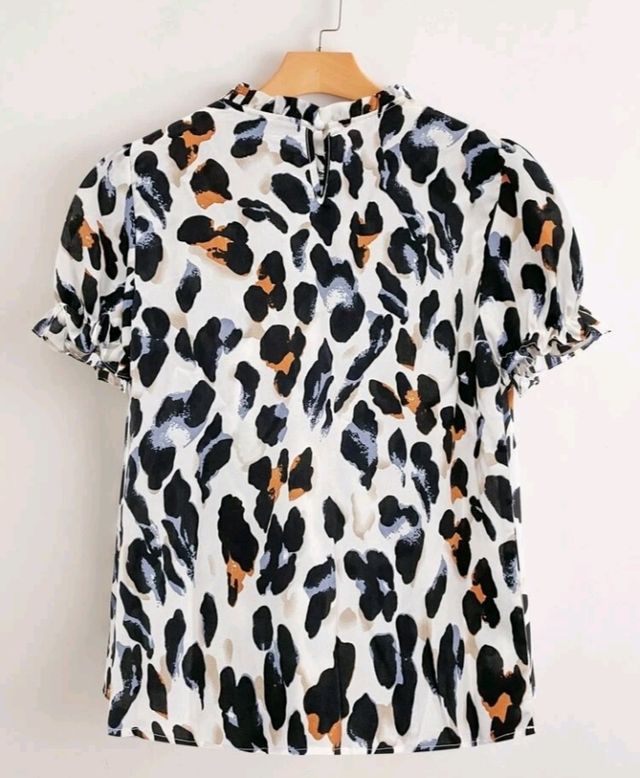 maglia Shein curvy 1XL leopardata