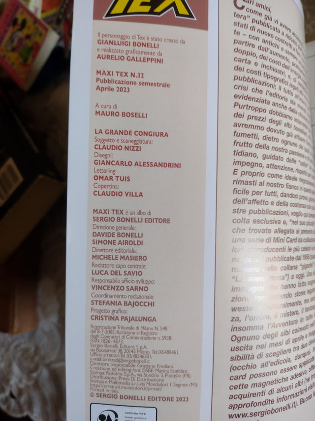 MAXI TEX NR. 32 APRILE 2023 a metà prezzo Bonelli