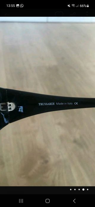 Trussardi Gafas Sol Vintage Negro