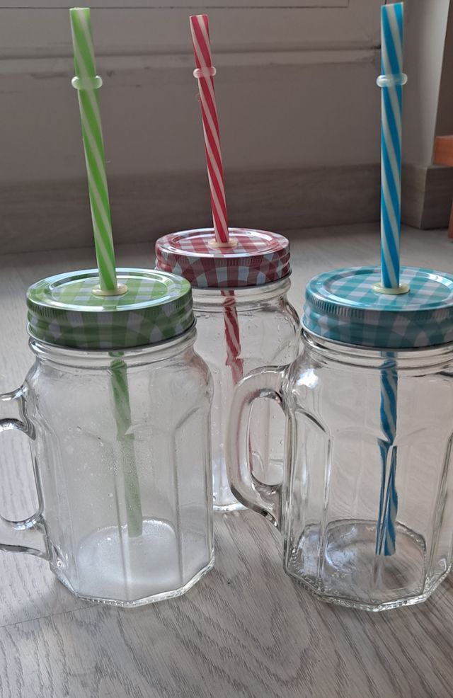 Jarras para smothies de cristal