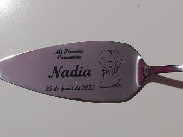 Pala para cortar tarta con caja