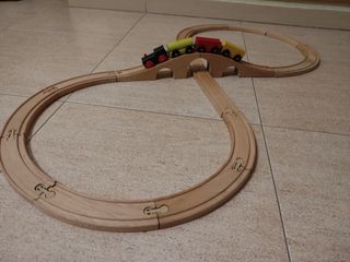 Circuito de madera de ikea