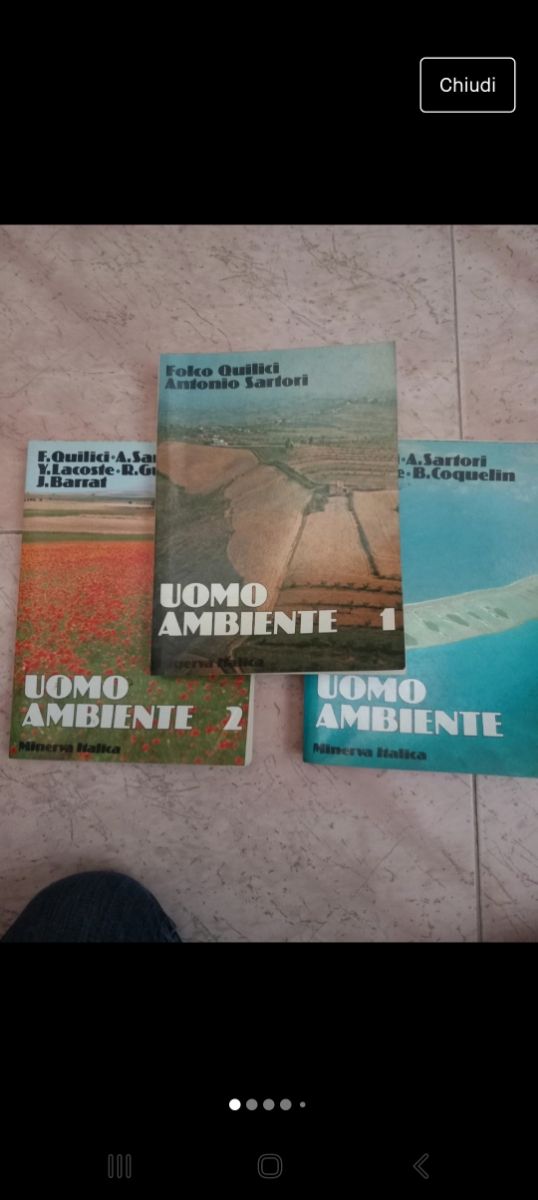 Lotto libri 3 volumi di geografia "Uomo Ambiente"