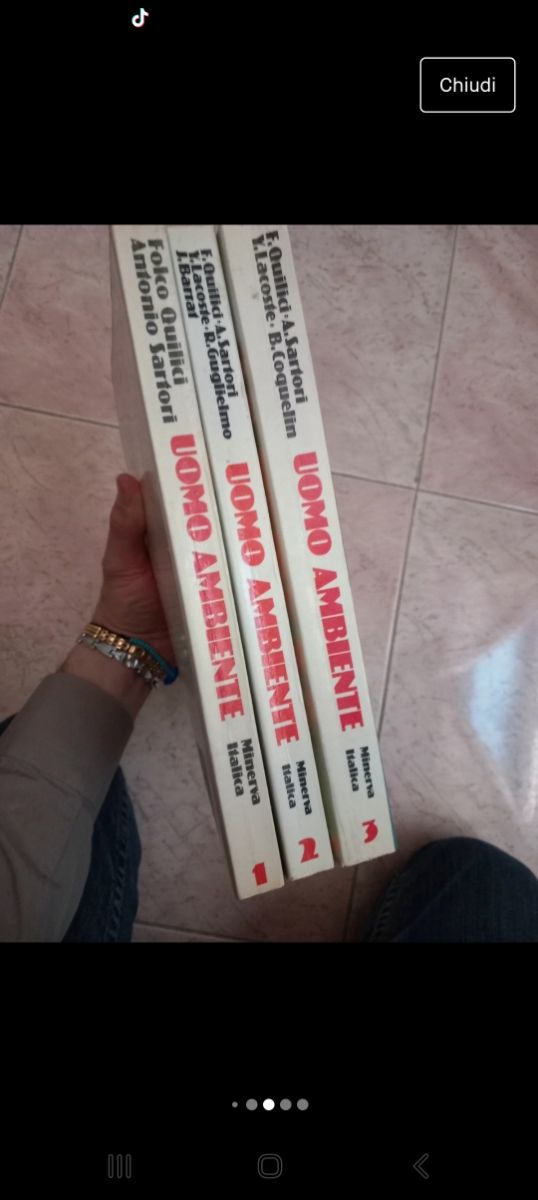 Lotto libri 3 volumi di geografia "Uomo Ambiente"