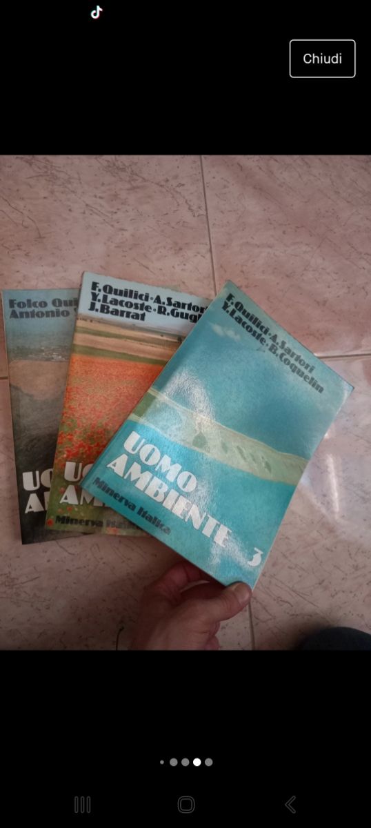 Lotto libri 3 volumi di geografia "Uomo Ambiente"