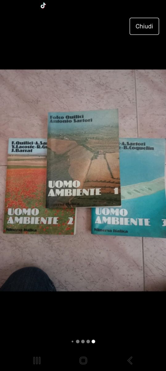 Lotto libri 3 volumi di geografia "Uomo Ambiente"