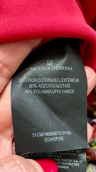 Vestido rojo de Carolina Herrera 
