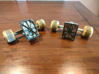 Pack 2 Ejes de Skate. Puentes + Ruedas y Cojinetes