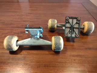 Pack 2 Ejes de Skate. Puentes + Ruedas y Cojinetes