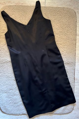 Vestido satinado de Caramelo