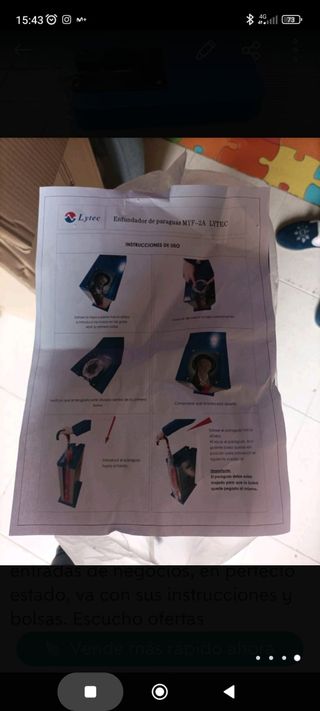 enfundador de paraguas . 