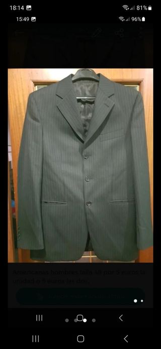 Americanas hombres talla 48 por 3 euros 
