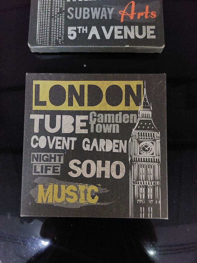 Lote 2 cuadros New York y London Ikea