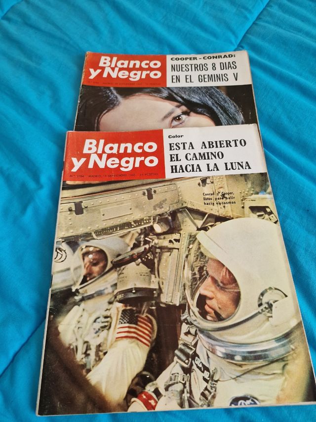 1965 Geminis V revistas ABC viaje espacial luna