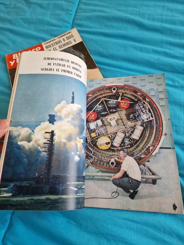 1965 Geminis V revistas ABC viaje espacial luna
