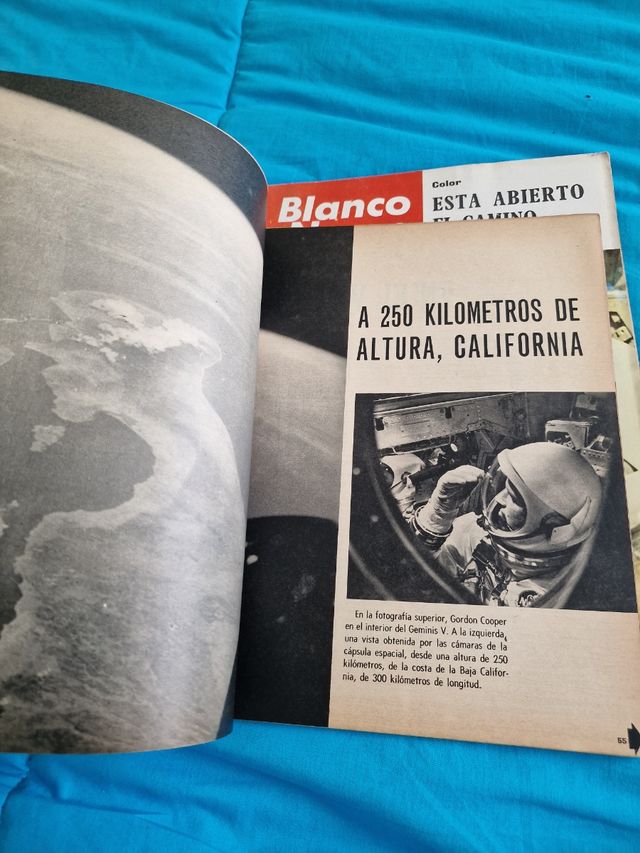 1965 Geminis V revistas ABC viaje espacial luna