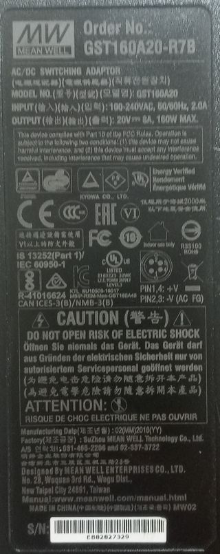 Alimentatore a Impulsi GST160A20-R7B MEAN WELL