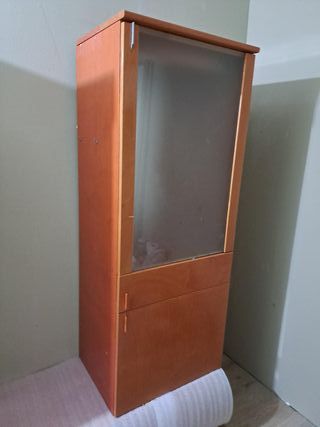 vitrinas madera maciza diseno ,juntas o separadas