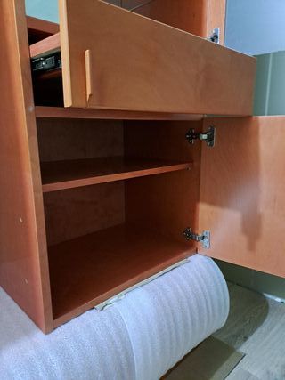 vitrinas madera maciza diseno ,juntas o separadas