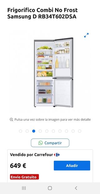 Nevera samsung RB34T602DSA