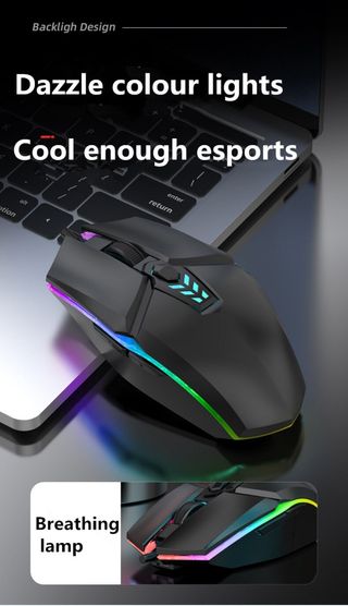 NUOVO MOUSE DA GIOCO ILLUMINATO