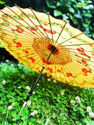 Sombrillas parasol de papel de arroz