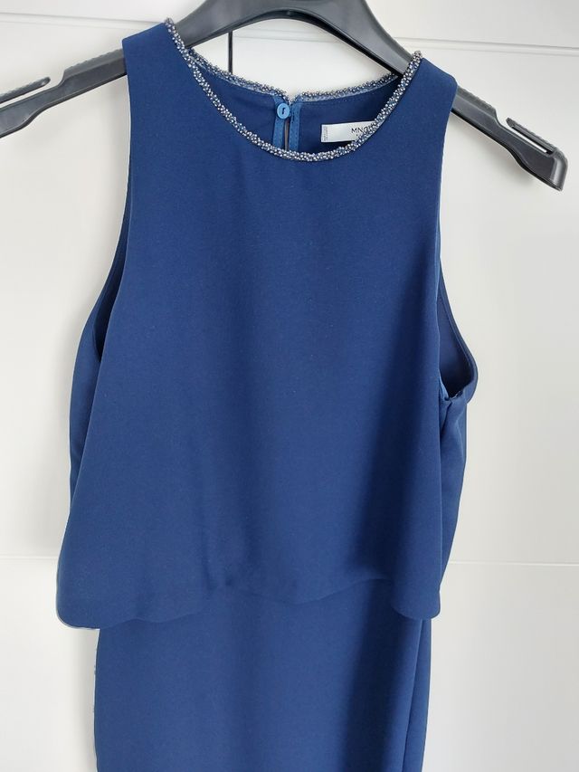 Vestido Mango azul electrico