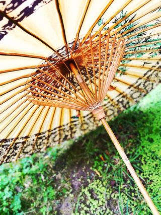 sombrilla parasol papel de arroz