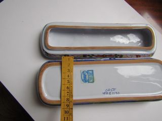 Scatola rettangolare in ceramica di Faenza