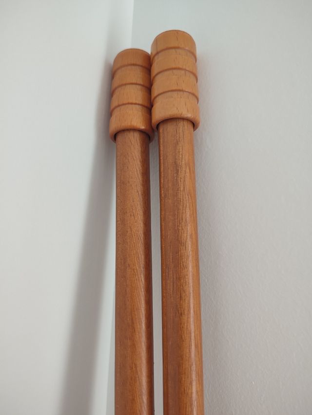 2 Barras de 1.83cm color miel