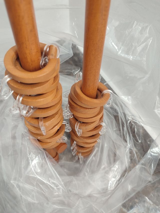 2 Barras de 1.83cm color miel