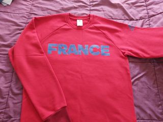 Sudadera FRANCE ADIDAS roja/azul. Dos usos.