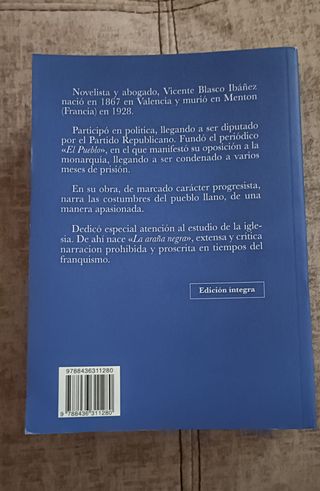 La araña negra (Vicente Blasco Ibáñez)