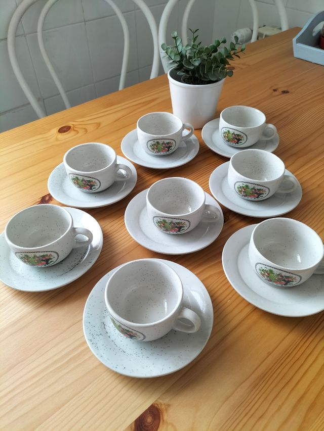 Juego 8 tazas de café