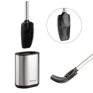 Escobilla de baño flexible con soporte. NUEVO