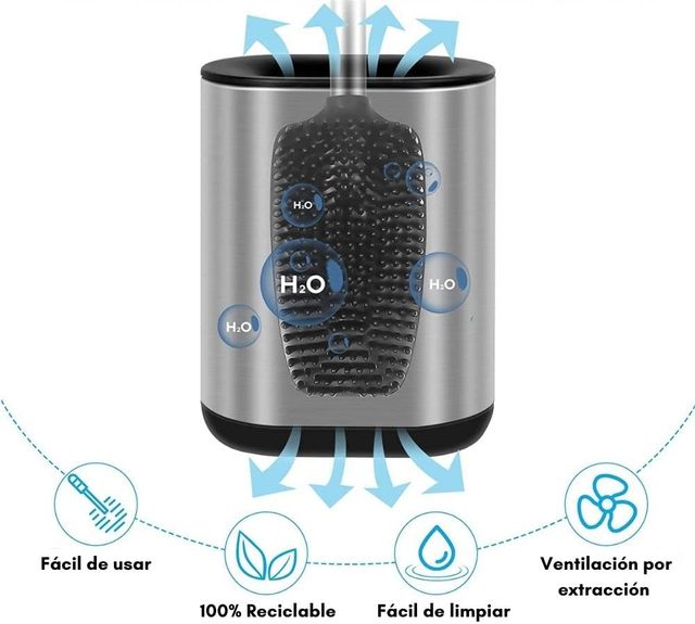 Escobilla de baño flexible con soporte. NUEVO