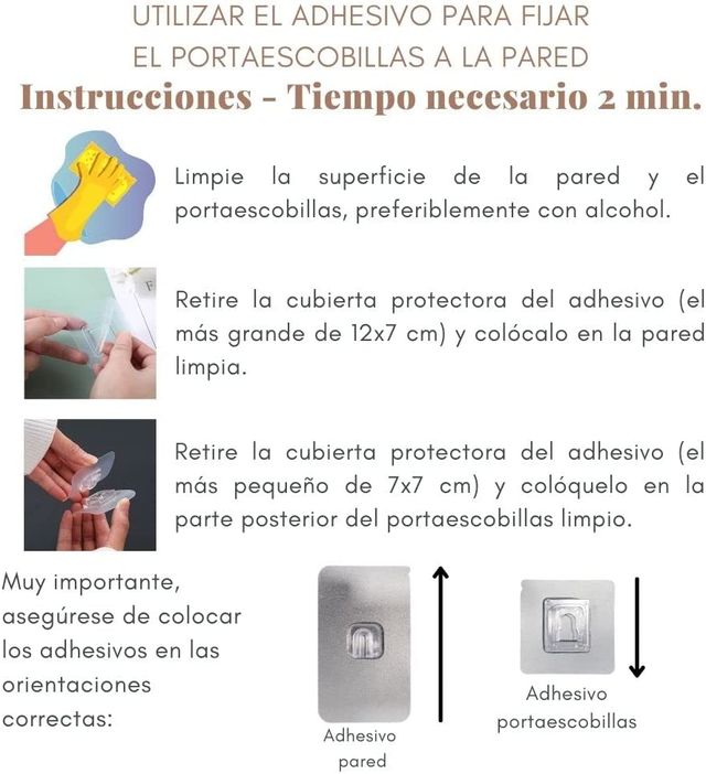 Escobilla de baño flexible con soporte. NUEVO