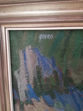 Oleo: Río Duero en Soria. Pintor: Ernesto Quero.
