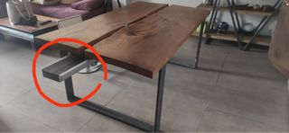 Mesa de comedor en roble americano