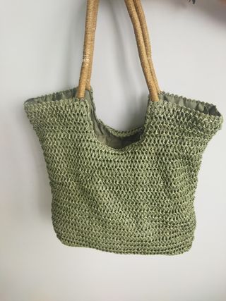 Bolso verde playa