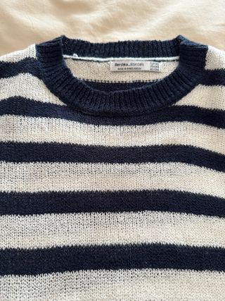 Jersey punto marinero Bershka