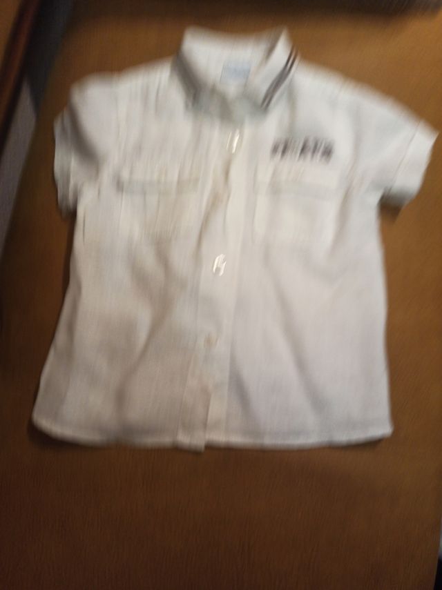 Camisa niño lino Prenatal nueva 2 años