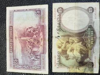 Billetes 25 pesetas 1928 1931