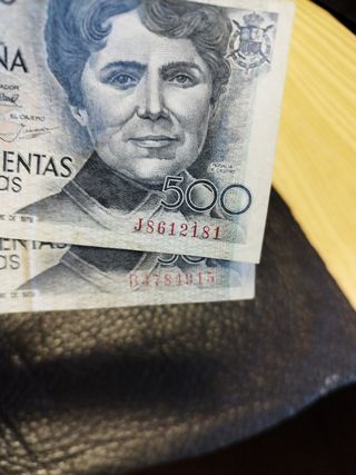 Billetes 500 pesetas 1979