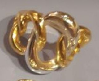 Anillo Dos tonos Plata de Ley.