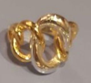 Anillo Dos tonos Plata de Ley.