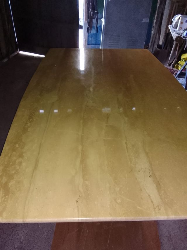 Mesa mármol travertino 