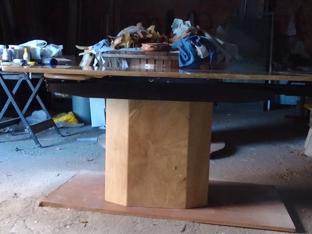 Mesa mármol travertino 