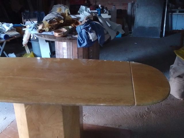 Mesa mármol travertino 