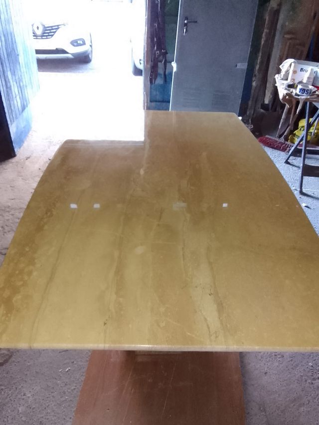 Mesa mármol travertino 